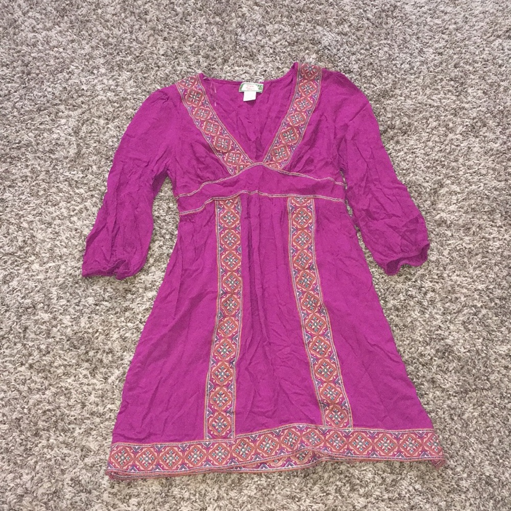 Flying Tomato Purple Boho Dress